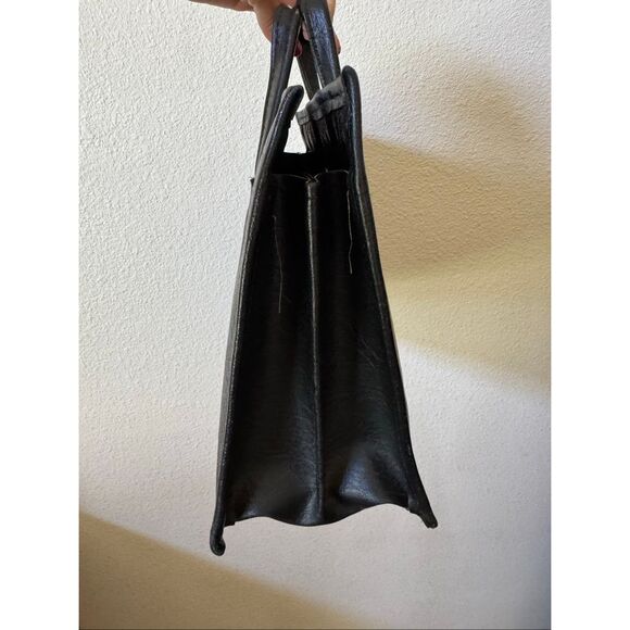 Vintage 90s kids corporate work suitcase travel salesman double handle - Picture 2 of 5